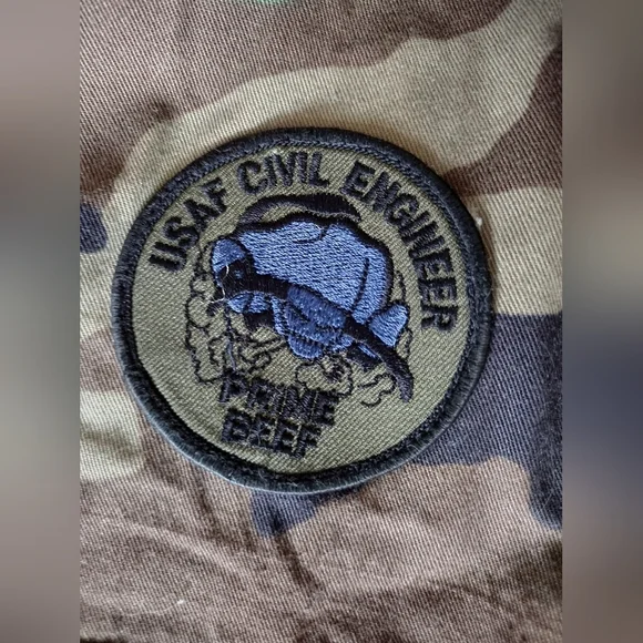 Camo Army Jacket with Boyscouts Of America Merits And Patches - Picture 6 of 16